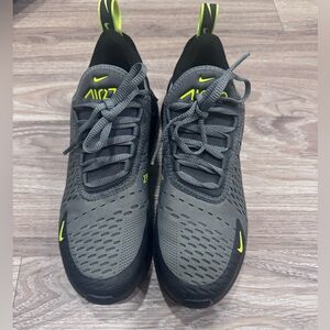 Nike Gray and Neon Green Women's Sneakers